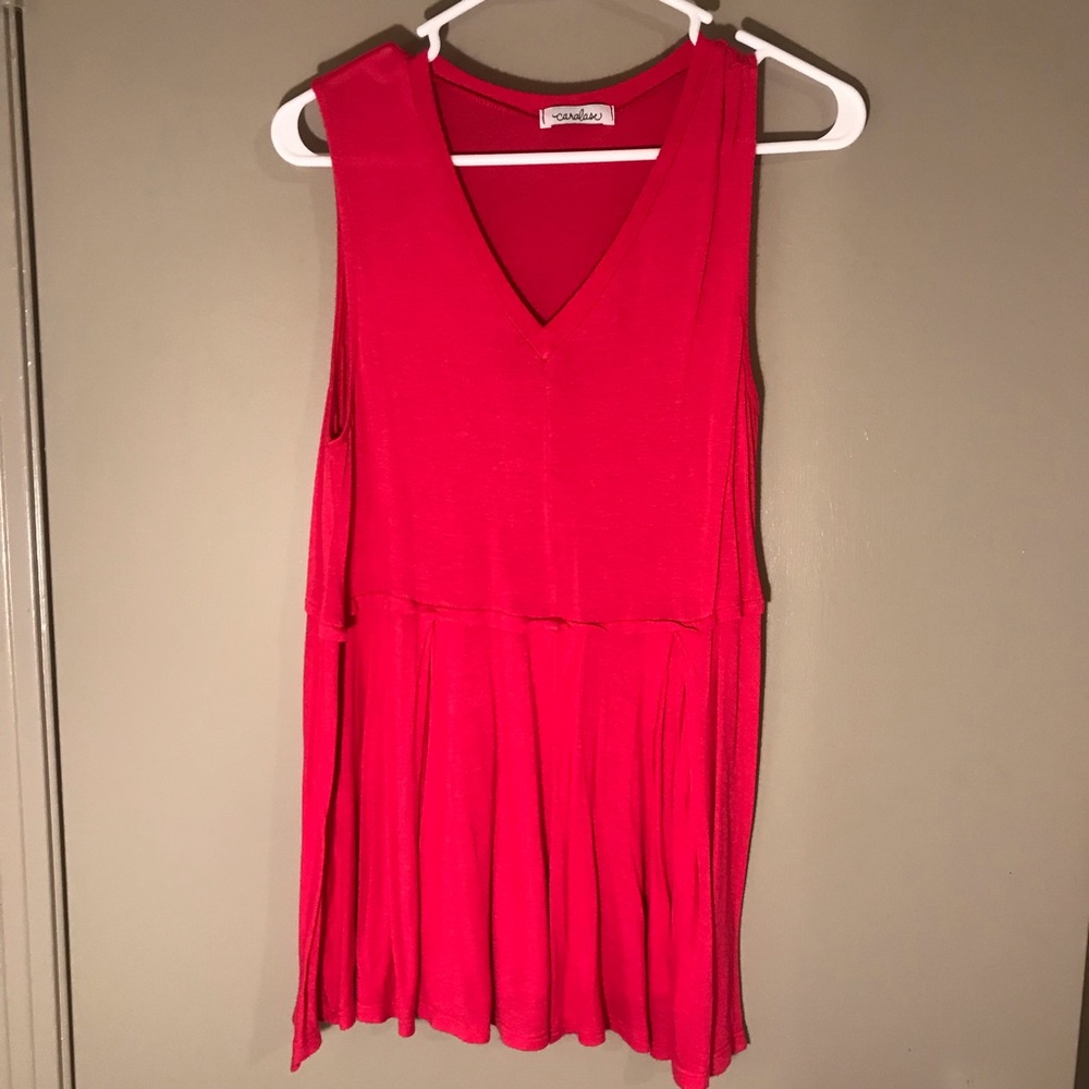 Peplum Vneck Tank